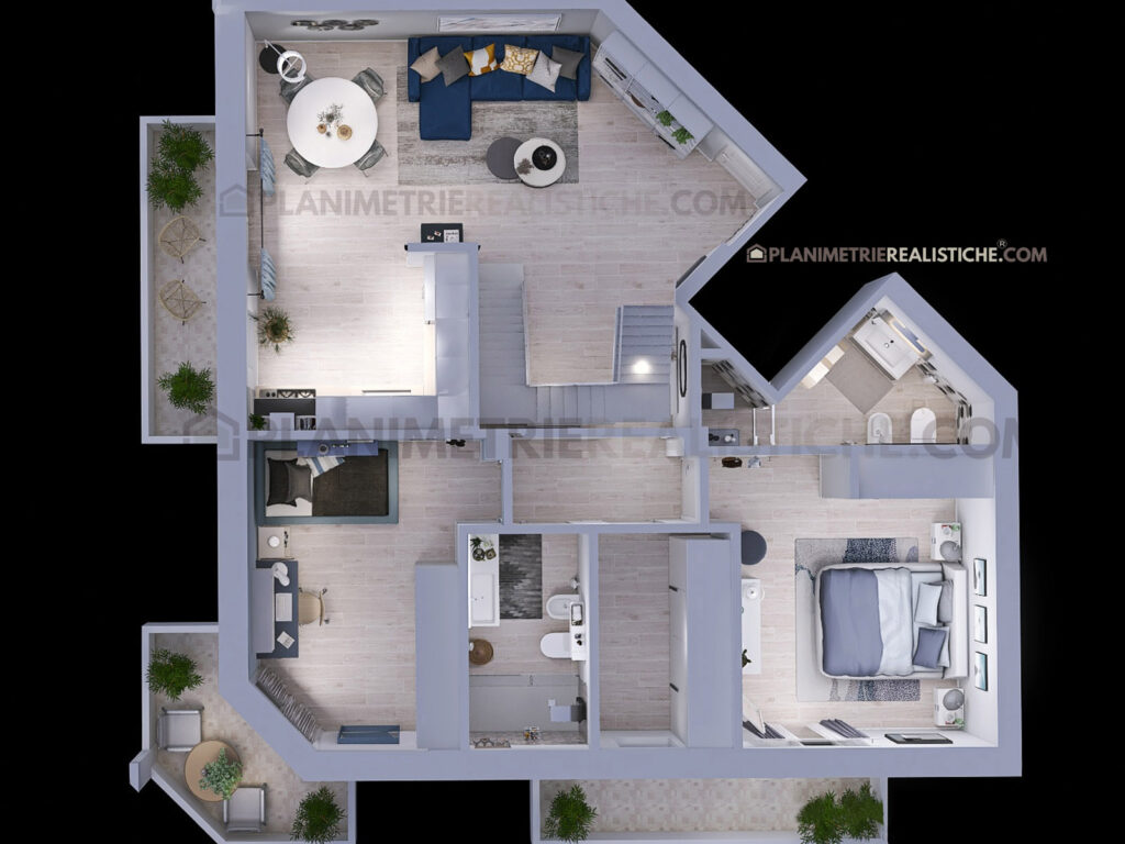 Planimetria Render 3D